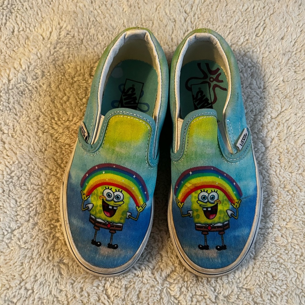 Vans Kids Multicolor SpongeBob Slip-On Sneakers